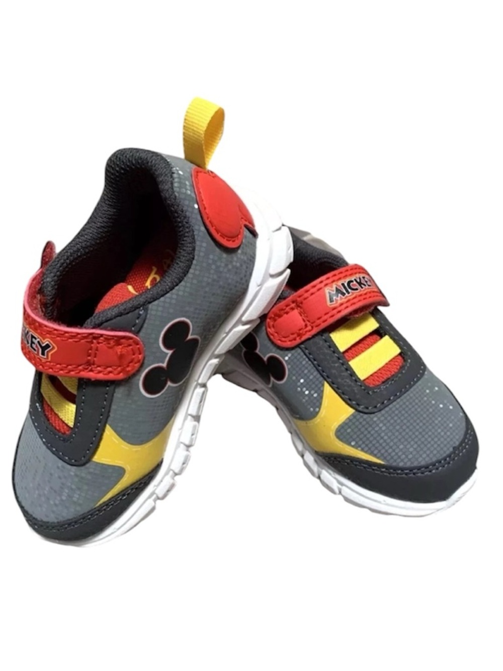 NEW Disney Junior MICKEY MOUSE Toddler Boys' Gray Athletic Sneaker Shoes Size 5